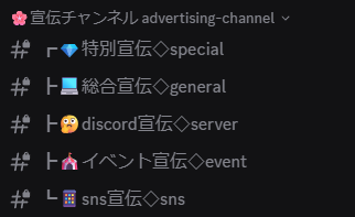 宣伝チャンネルの画像